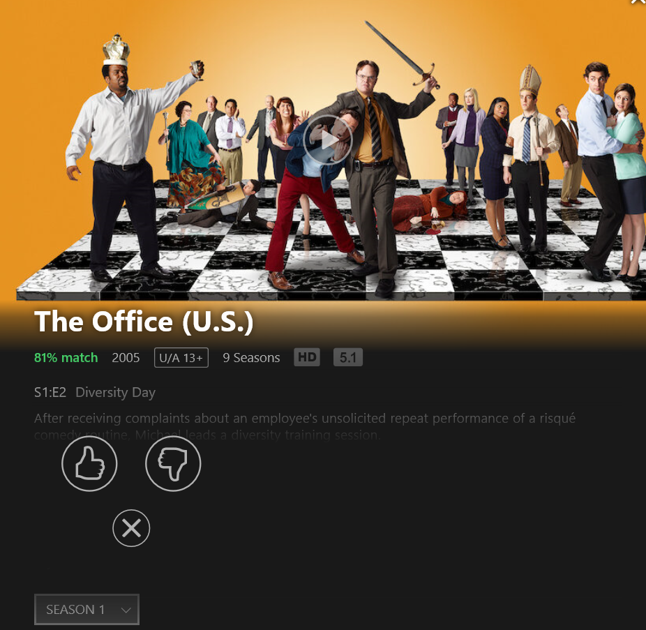 Customer Feedback Example from Netflix