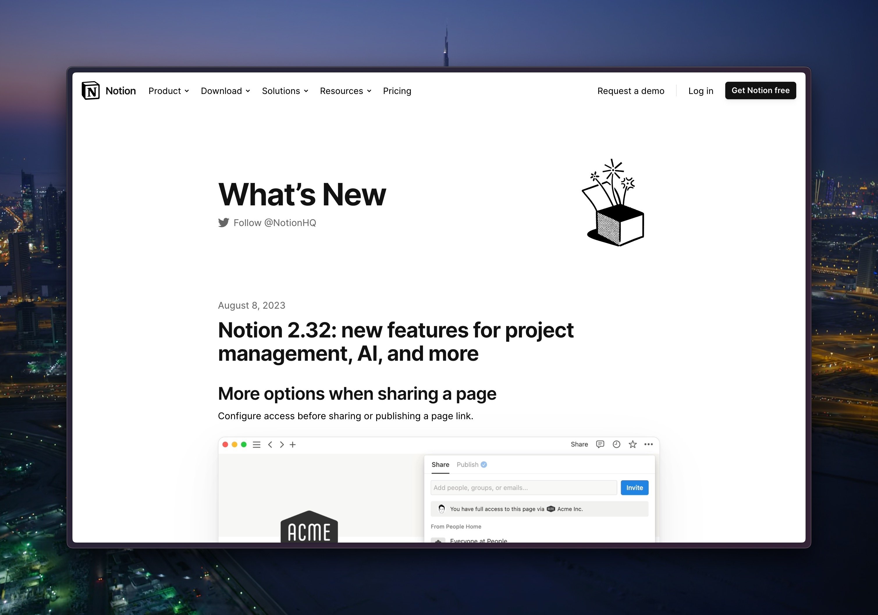 Notion as a Beamer Replacement for writing changelogs