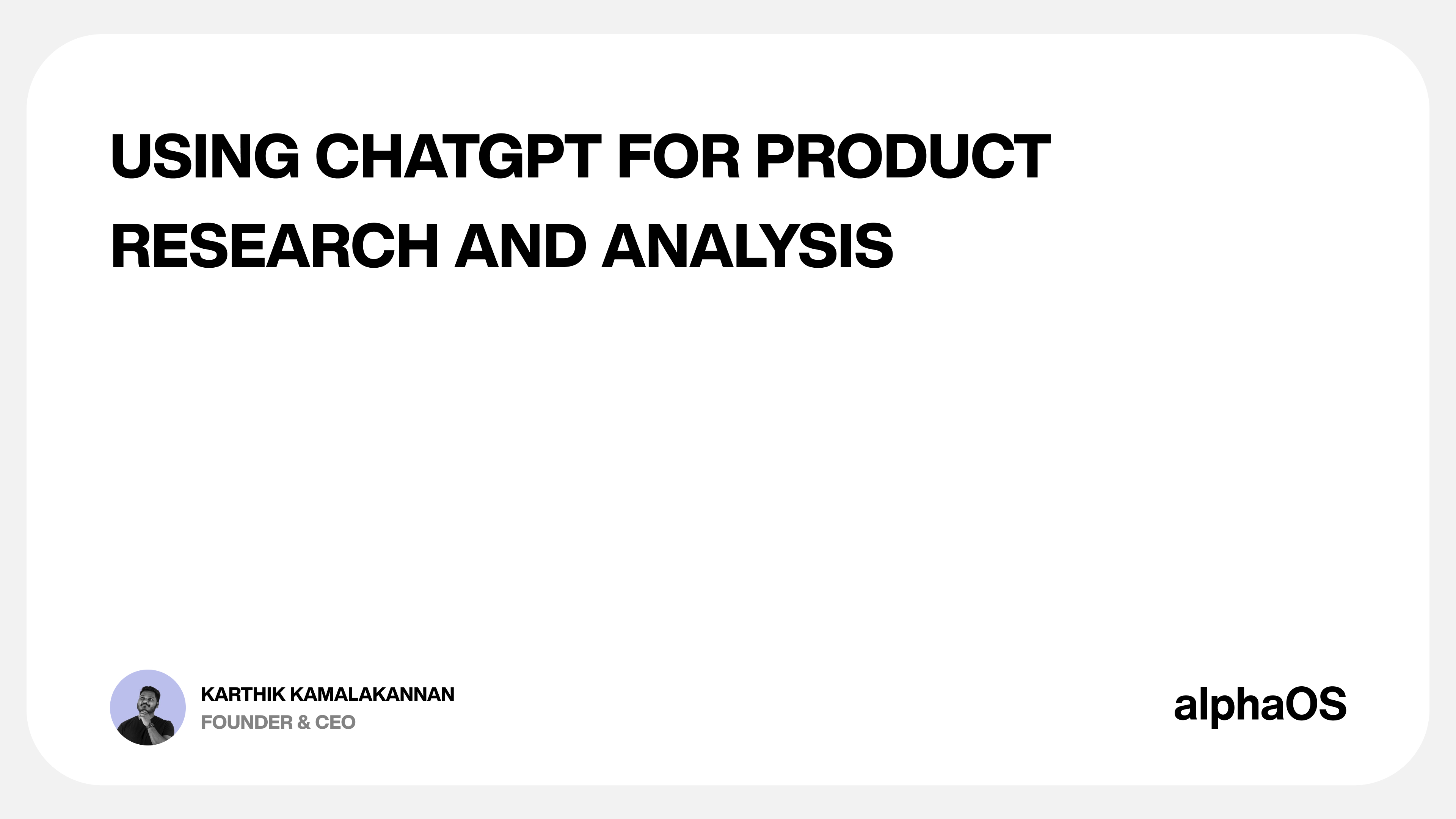Using ChatGPT for Product Research and Analytics (FREE)