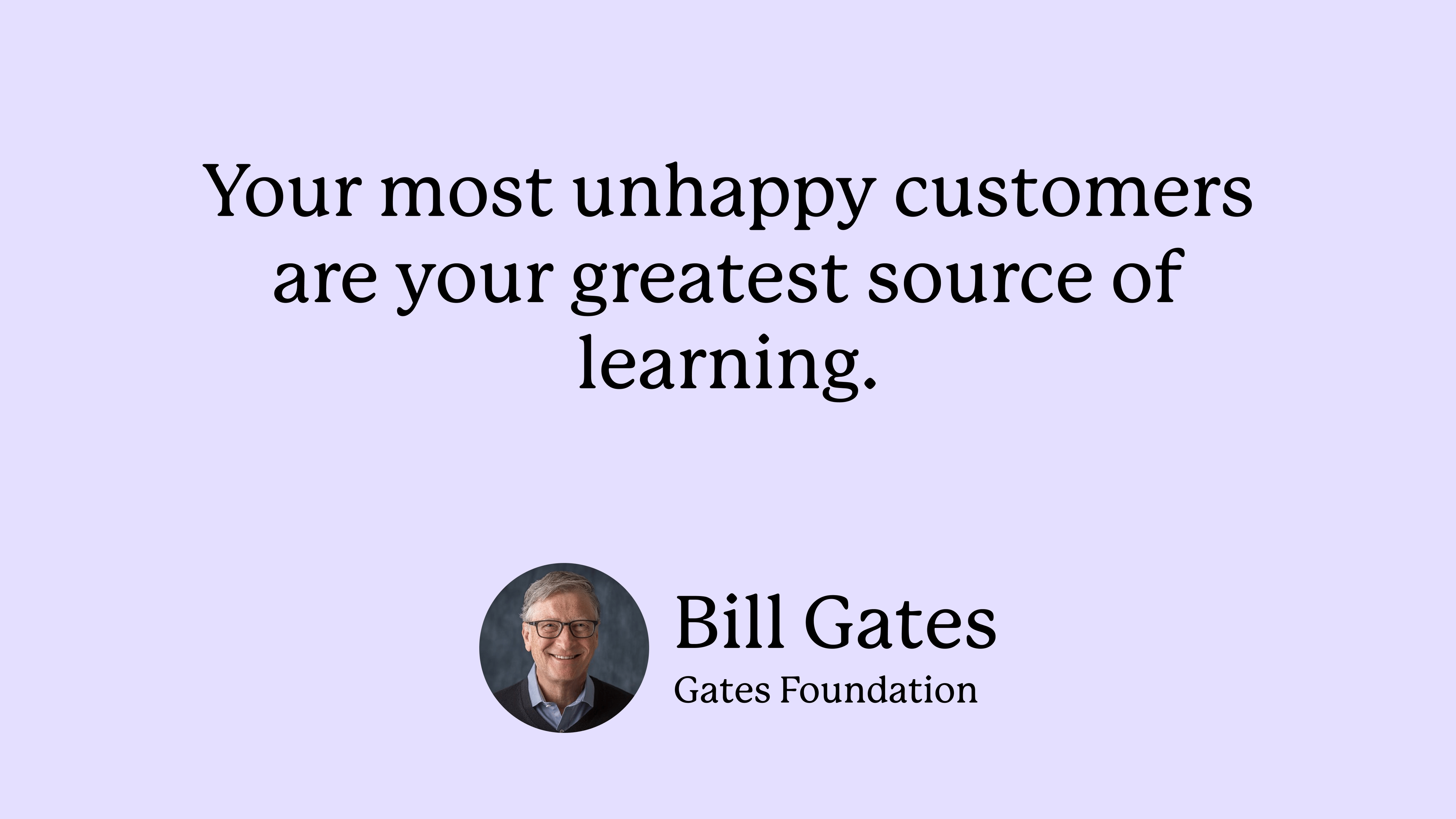 Bill Gates on Product Service Management