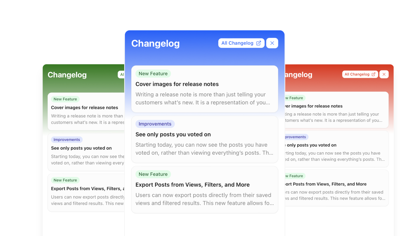 featureOS Beamer Replacement for Changelogs featureOS Beamer Replacement for Changelogs