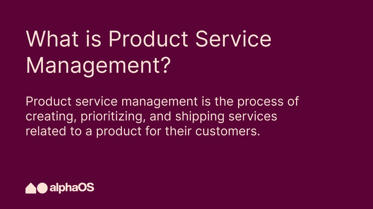 product service management examples