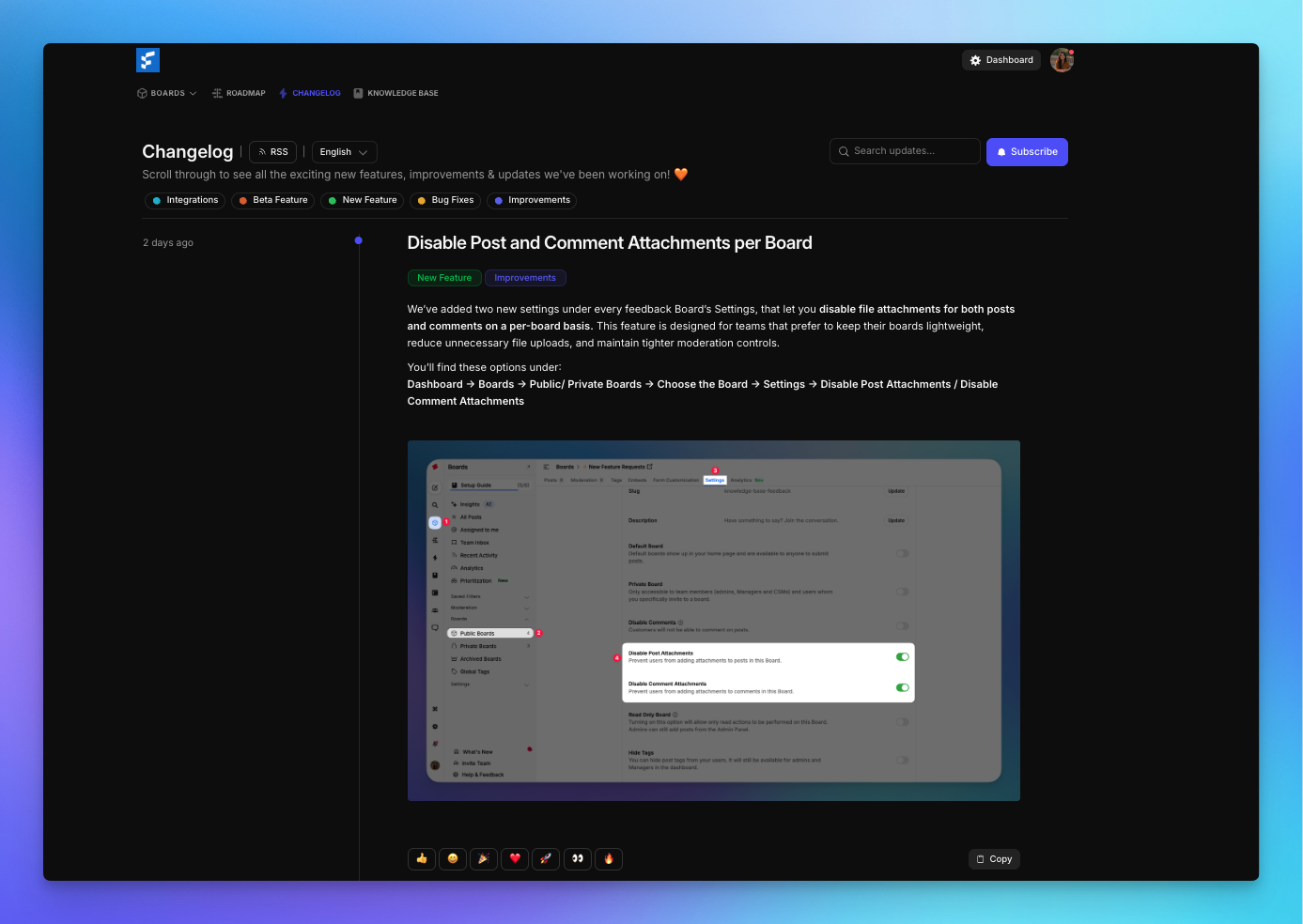 FeatureOS - The best free customer communication and changelog tool