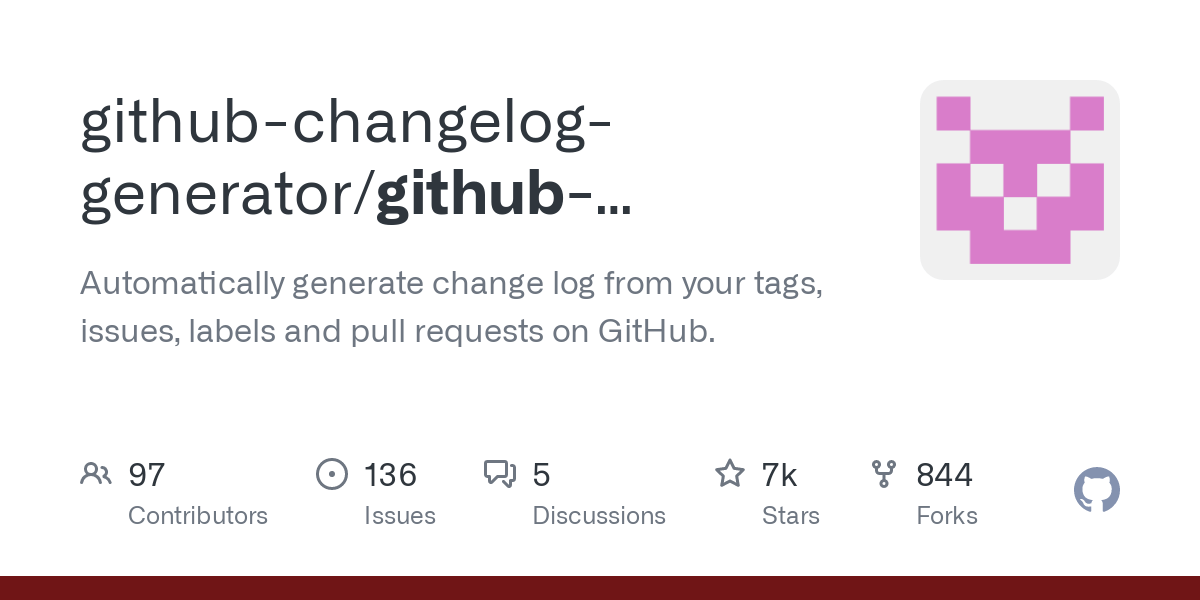 Github Changelog Generator